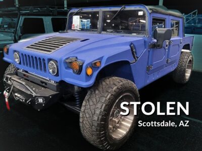 1993 H1 Alpha Stolen From Auction House in Scottsdale in U-Ship Fraud Shipping Scheme