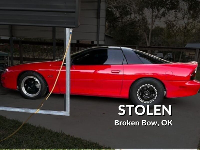 Oklahoma Dragster Disappears: 1998 Red Chevy Camaro Z/28 Vanishes