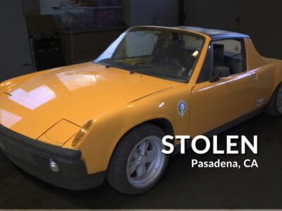 Vanished Canary: Rare 1971 Porsche 914 Disappears in Pasadena