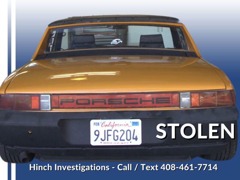 Vanished Canary: Rare 1971 Porsche 914 Disappears in Pasadena