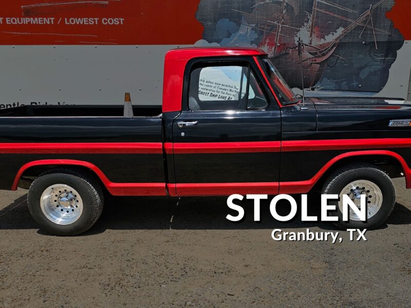 Classic Ford Truck Disappears in Granbury, Texas: Was It Targeted for Its Parts or More?