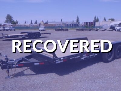 Stolen Southland Flatbed Trailer Recovered in North Sacramento