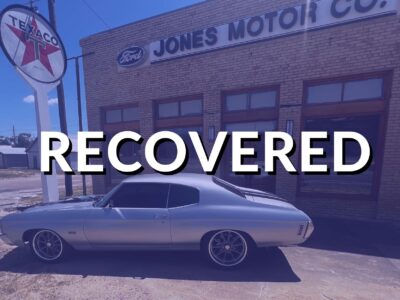 72 Chevy Chevelle Recovered Months After Theft