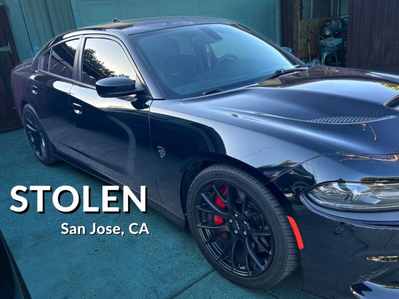 Dodger Charger Hellcat SRT Stolen In San Jose