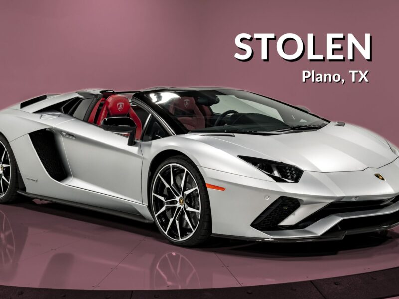 Lamborghini Aventador LP740-4 S - Stolen - Last Seen Near DWF Airport