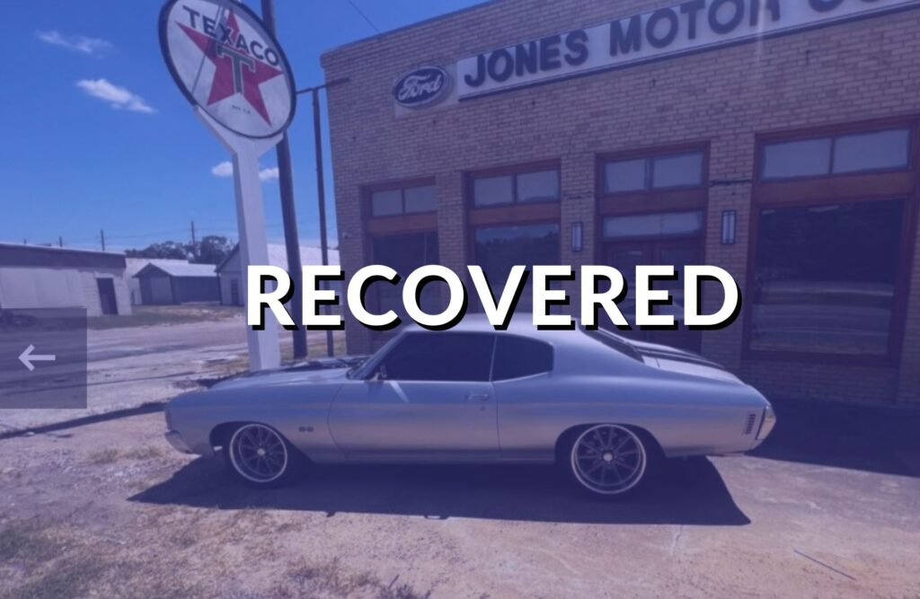 72 Chevy Chevelle Recovered Months After Theft