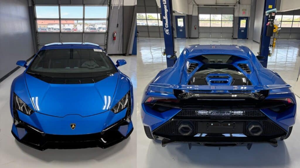 Stolen 2024 Lamborghini Huracán Tecnica in white – VIN ZHWUB6ZF9RLA27032