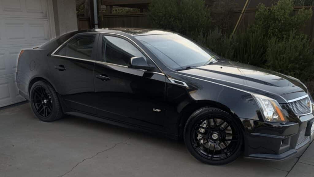Black 2011 Cadillac CTS-V (VIN 1G6DV5EP7B0128344) stolen from Manhattan Beach, CA.
