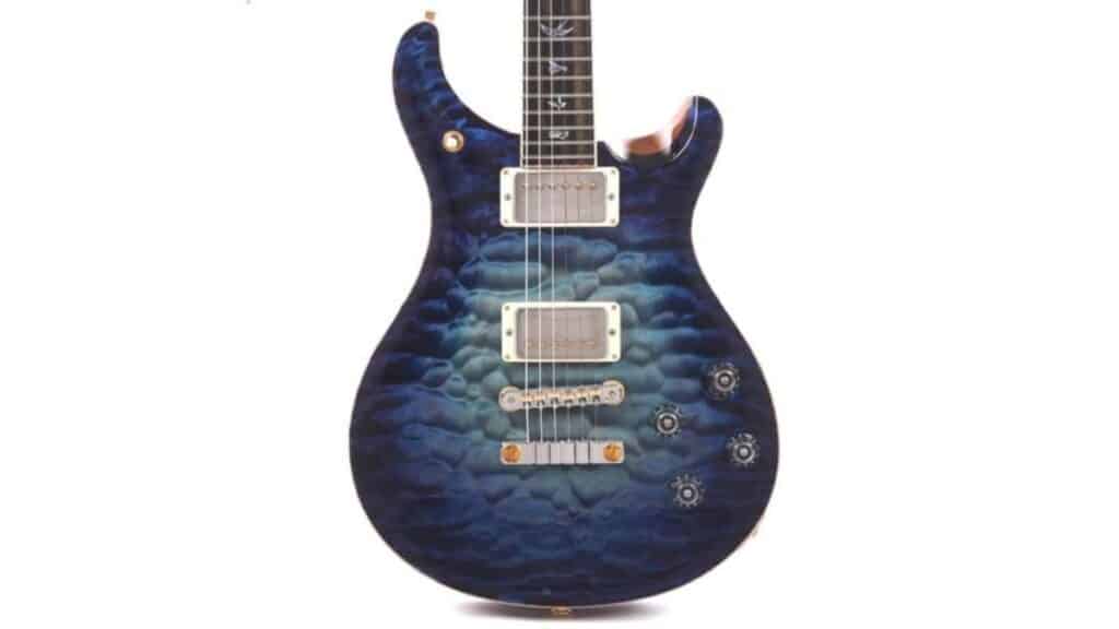 Stolen 2023 PRS Private Stock McCarty 594 electric guitar in Aqua Violet Glow finish.